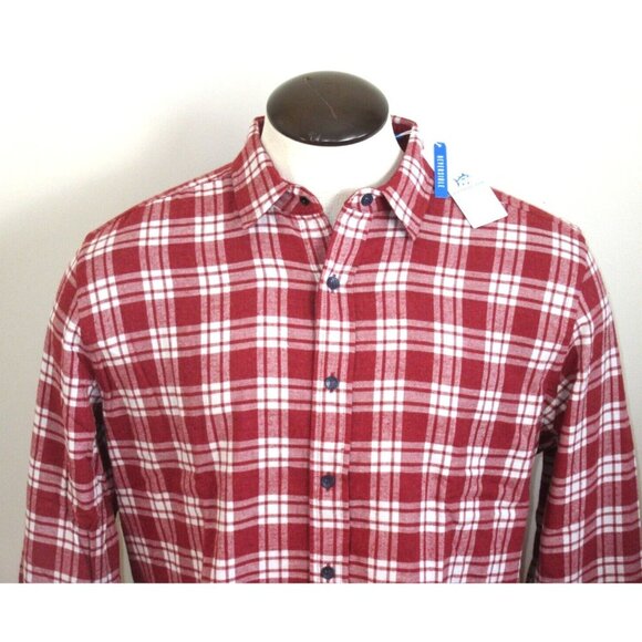 Southern Tide Men's Reversible Melbourne LS Plaid Shirt Heather Tuscany Red NWT - Picture 3 of 7